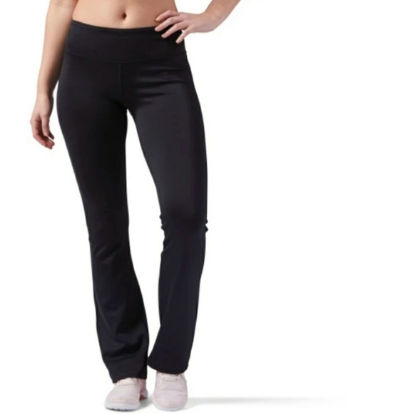 NEW Reebok High Rise Black Joggers Training Pants